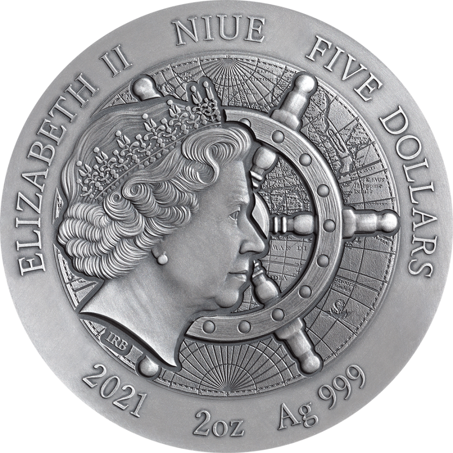 Niue Island VASA series Grand Shipwrecks in History $5 Silver Coin